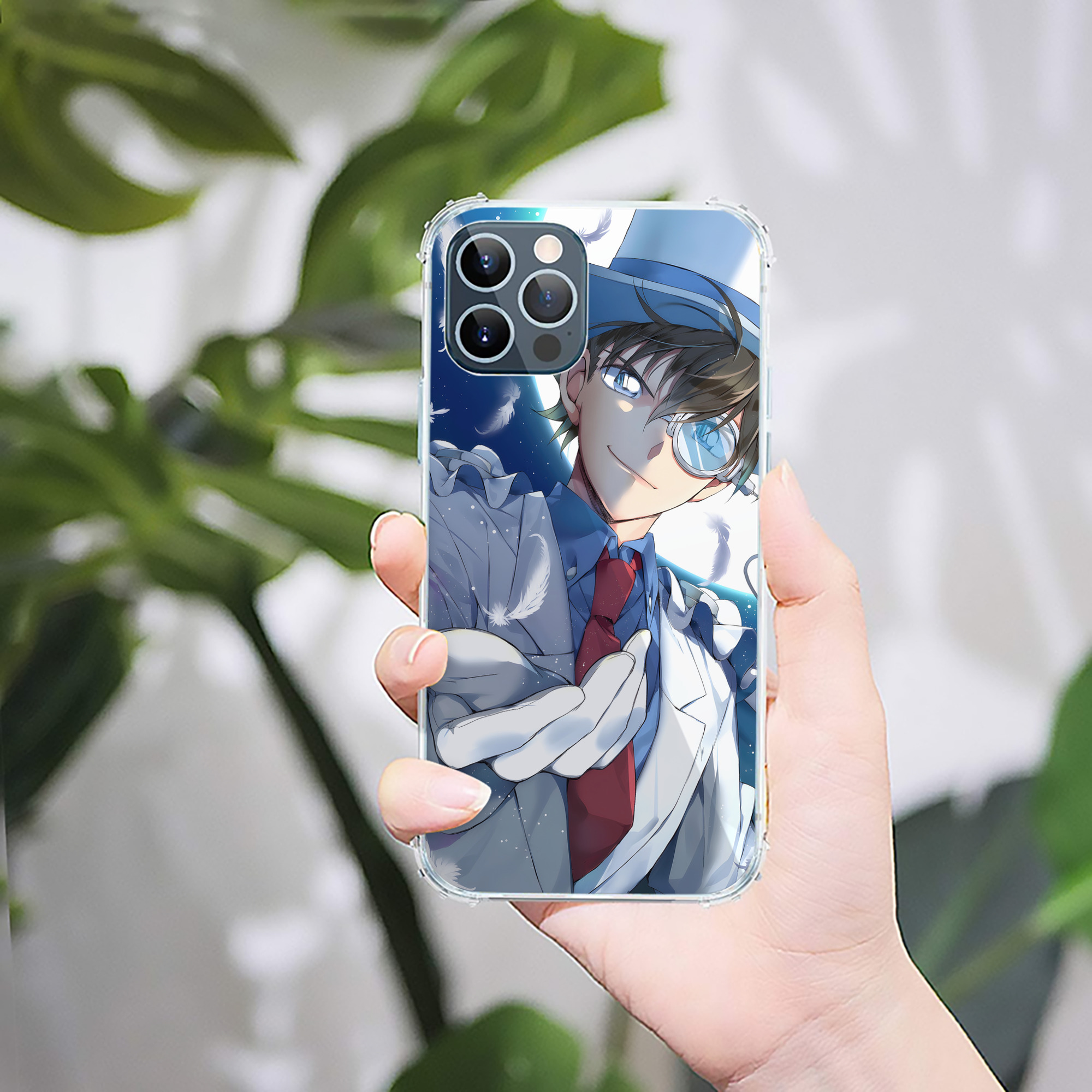 （画像用） 名探偵コナン Detective Conan 【iPhone 12シリーズ対応】透明スマホケース（クリアソフトケース）